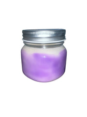Selected Scent small jar long lasting scented candle with purple ombre wax and silver screw lid for gifts