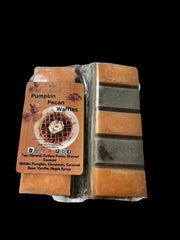 Selected Scent fall scented snapbar wax melts in pumpkin pecan waffles fragrance with orange and gray wax bars
