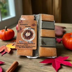 Selected Scent fall scented snapbar wax melts in pumpkin pecan waffles scent with autumn decor