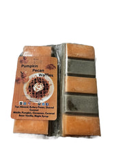 Selected Scent fall scented snapbar wax melts Pumpkin Pecan Waffles fragrance with layered orange and gray bars