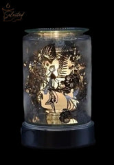 Silver Birds and Flowers Wax And Oil Warmer Electric Decorative Warmer
