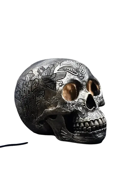 Skull aztec wax and oil warmer electric decorative