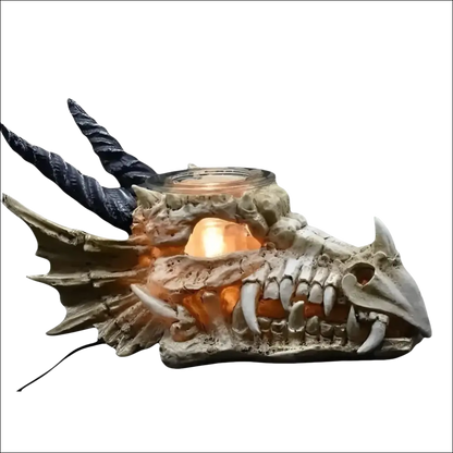 Skull dragon wax and oil warmer electric decorative