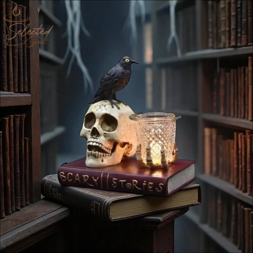Skull and The Raven Wax And Oil Warmer Electric Decorative Warmer