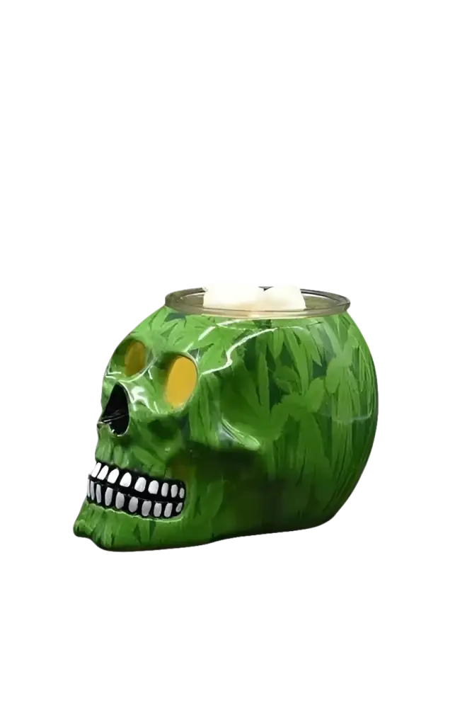 Skull special leaf wax and oil warmer electric decorative