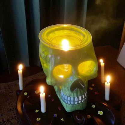 Skull special leaf wax and oil warmer electric decorative