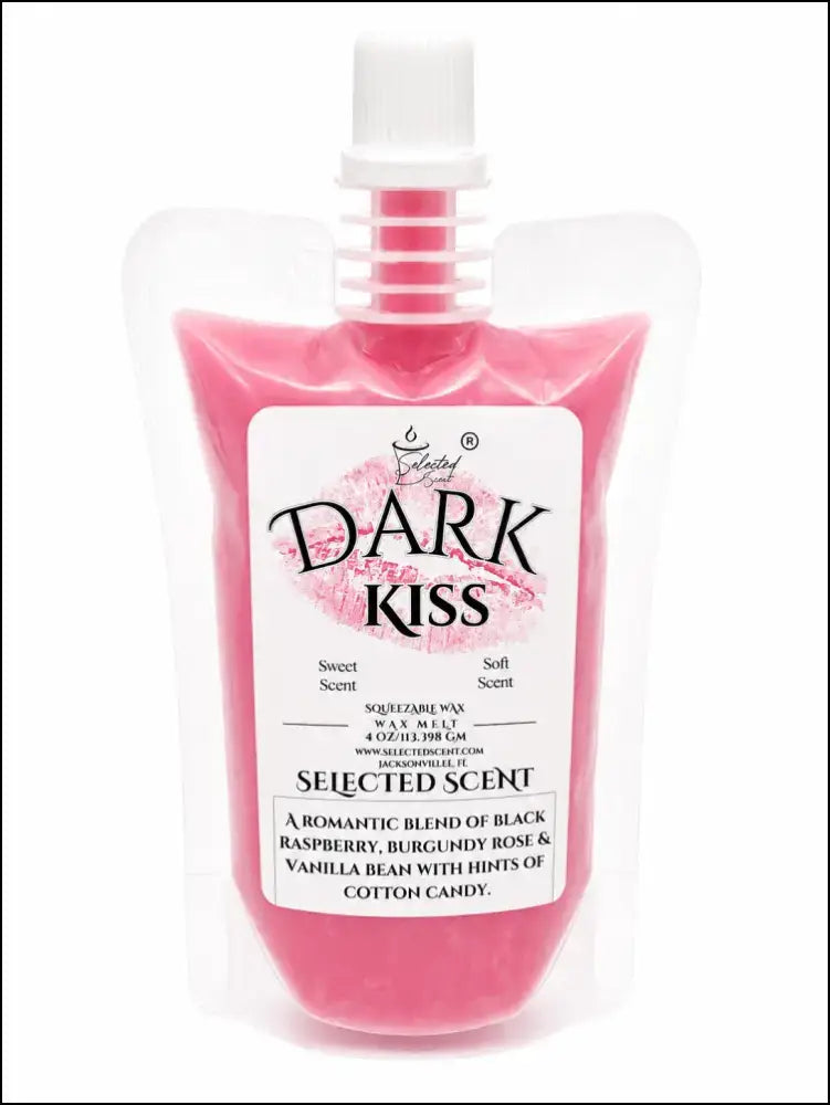Squeezable all-natural long-lasting wax melts for home fragrance warmers - dark kiss / 4 ounces