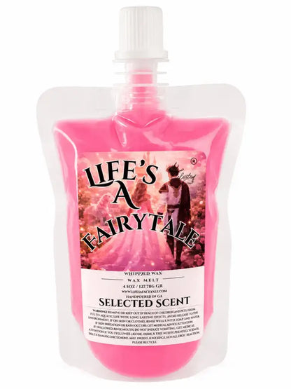 Squeezable all-natural long-lasting wax melts for home fragrance warmers - life’s a fairytale / 4 ounces