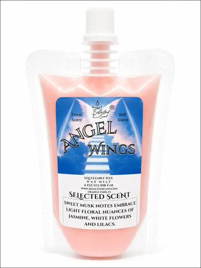 Squeezable all-natural long-lasting wax melts for home fragrance warmers - angel wings / 4 ounces