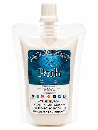 Squeezable all-natural long-lasting wax melts for home fragrance warmers - moonlight path / 4 ounces