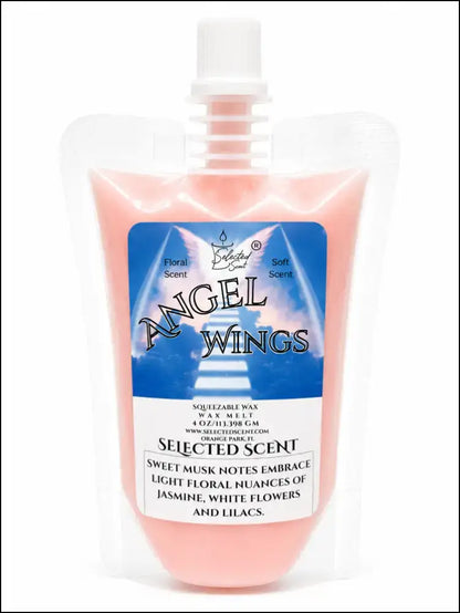 Squeezable all-natural long-lasting wax melts for home fragrance warmers - angel wings / 4 ounces