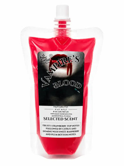 Squeezable all-natural long-lasting wax melts for home fragrance warmers - vampires blood / 8 ounces