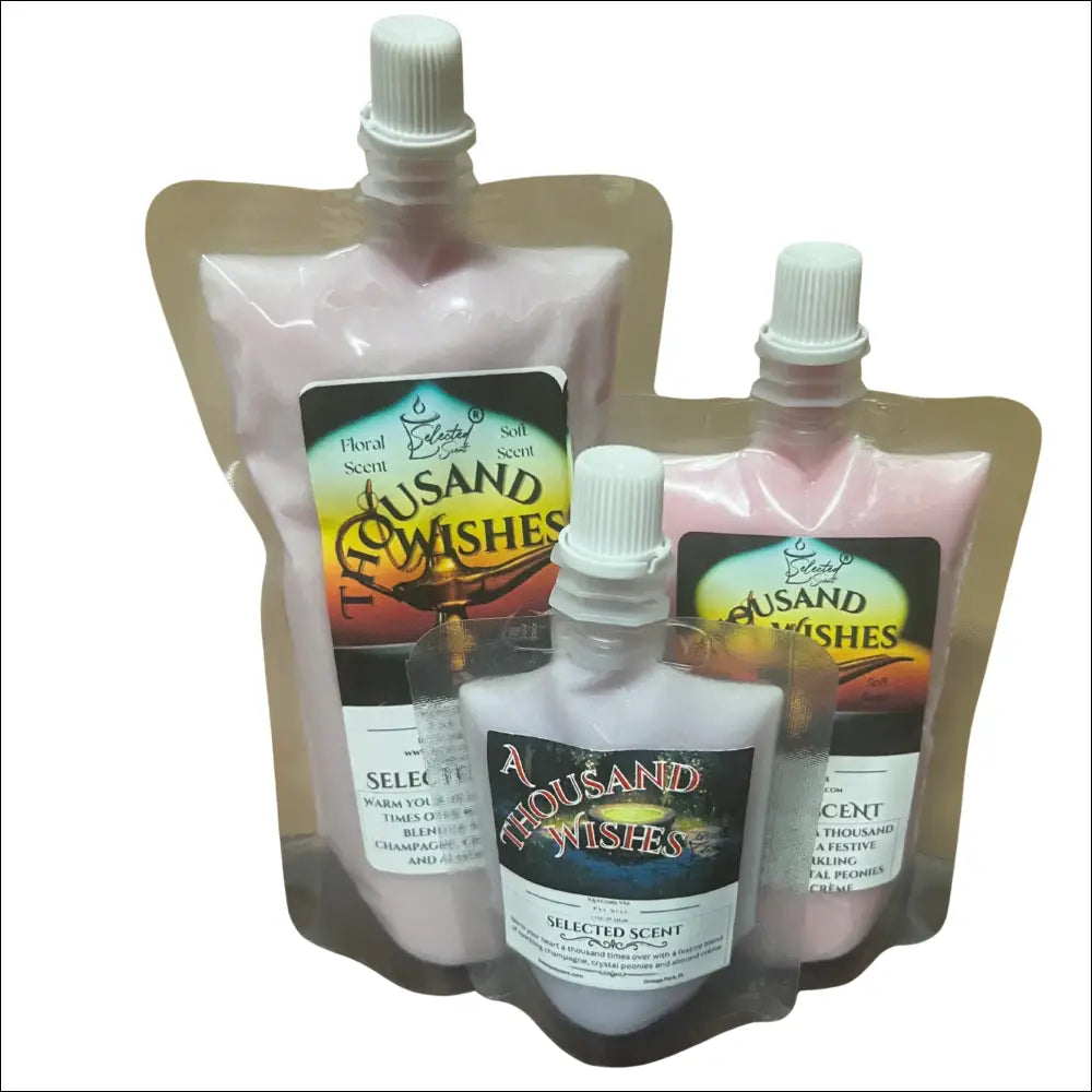 Squeezable all-natural long-lasting wax melts for home fragrance warmers - a thousand wishes / 1.5 ounces