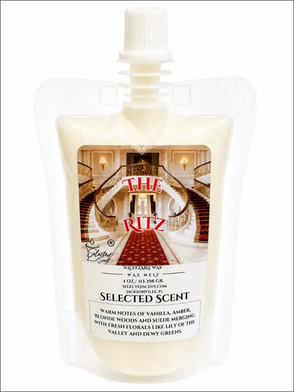 Squeezable all-natural long-lasting wax melts for home fragrance warmers - the ritz / 4 ounces