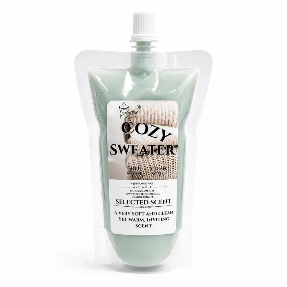 Squeezable all-natural long-lasting wax melts for home fragrance warmers