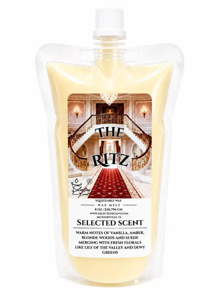 Squeezable all-natural long-lasting wax melts for home fragrance warmers - the ritz / 8 ounces