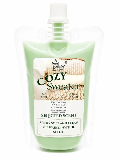 Squeezable all-natural long-lasting wax melts for home fragrance warmers