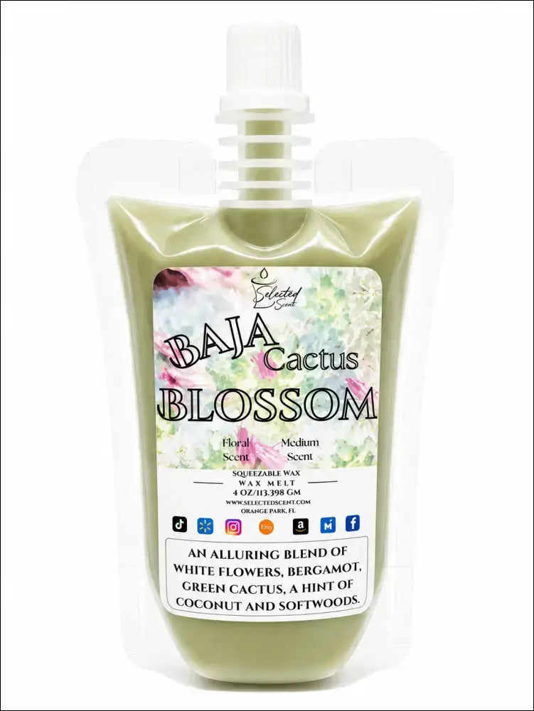 Squeezable all-natural long-lasting wax melts for home fragrance warmers
