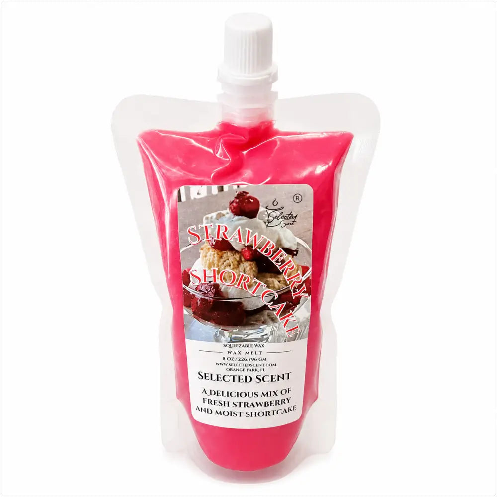 Strawberry shortcake squeezable wax melt dessert scented for home - 8 ounces
