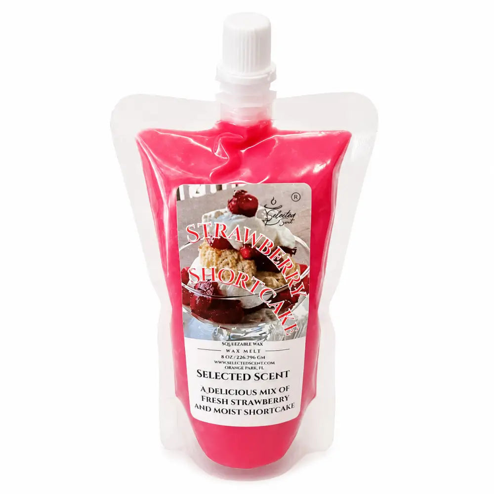 Strawberry shortcake squeezable wax melt dessert scented for home - 8 ounces