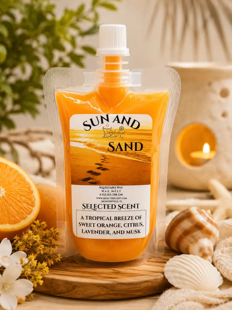 Sun and sand squeezable long lasting wax melts