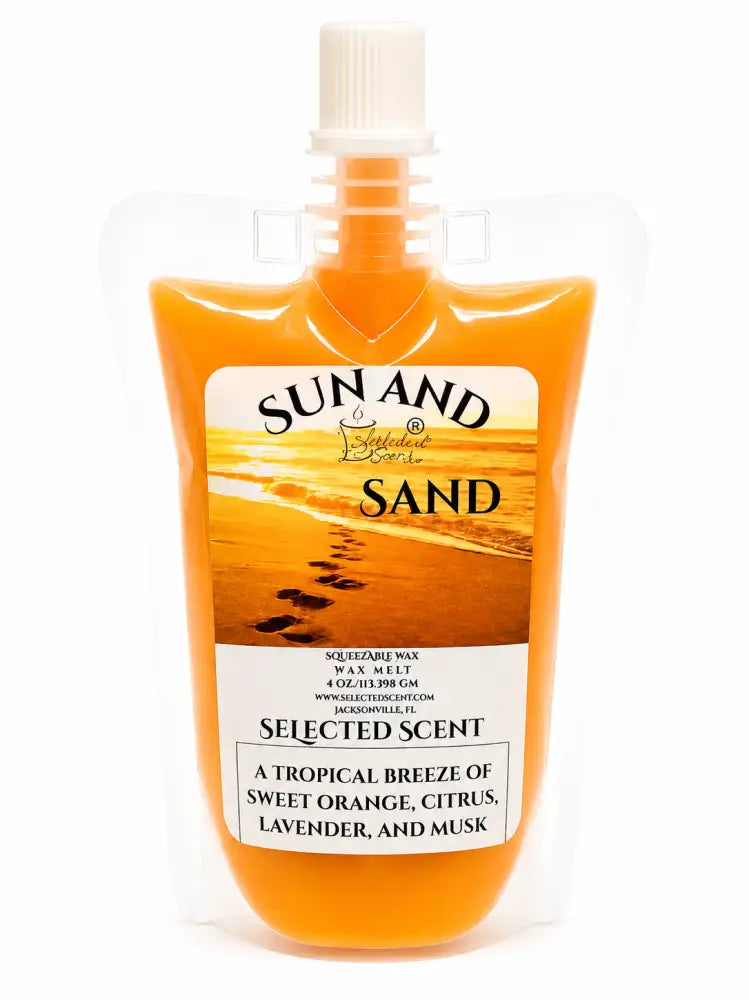 Sun and sand squeezable long lasting wax melts - 4 ounces