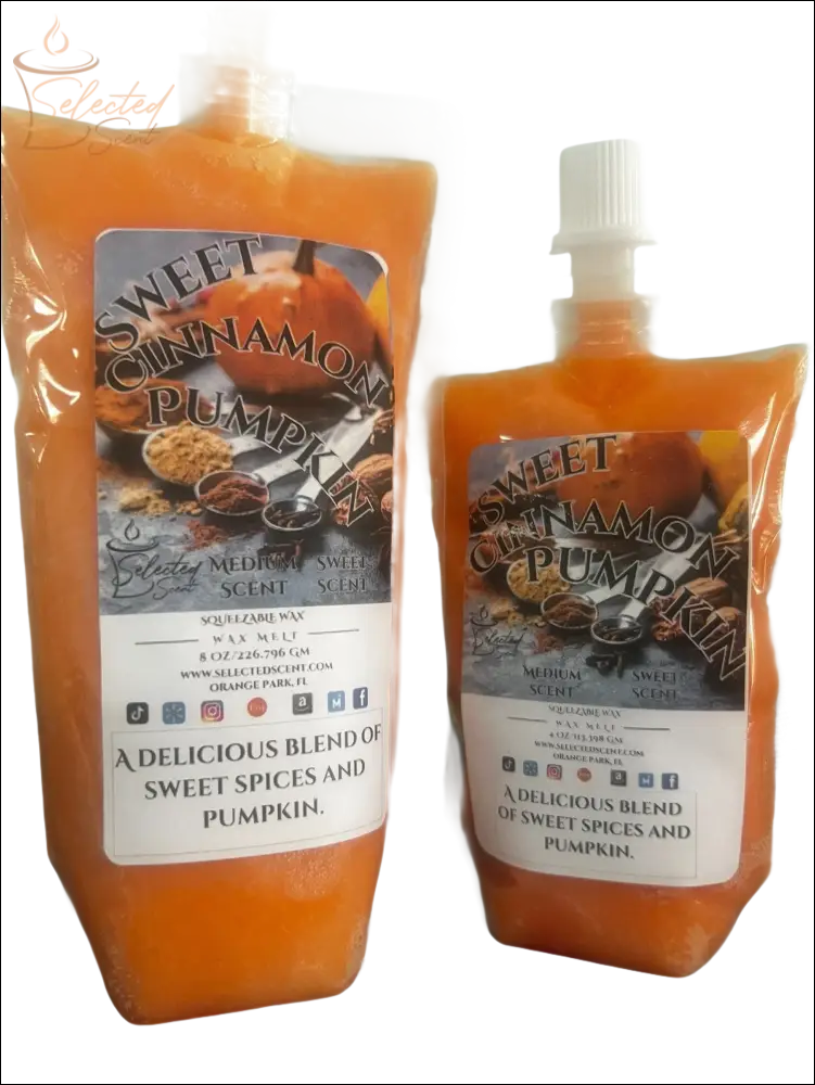Selected Scent Sweet Cinnamon Pumpkin scent pouches with a delicious blend of sweet spices and pumpkin fall seasonal favorites