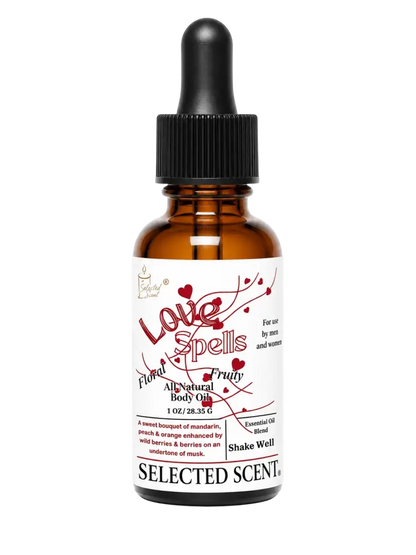 Sweet seduction body oil – hydrating with a flirty fruity floral fragrance by selected scent