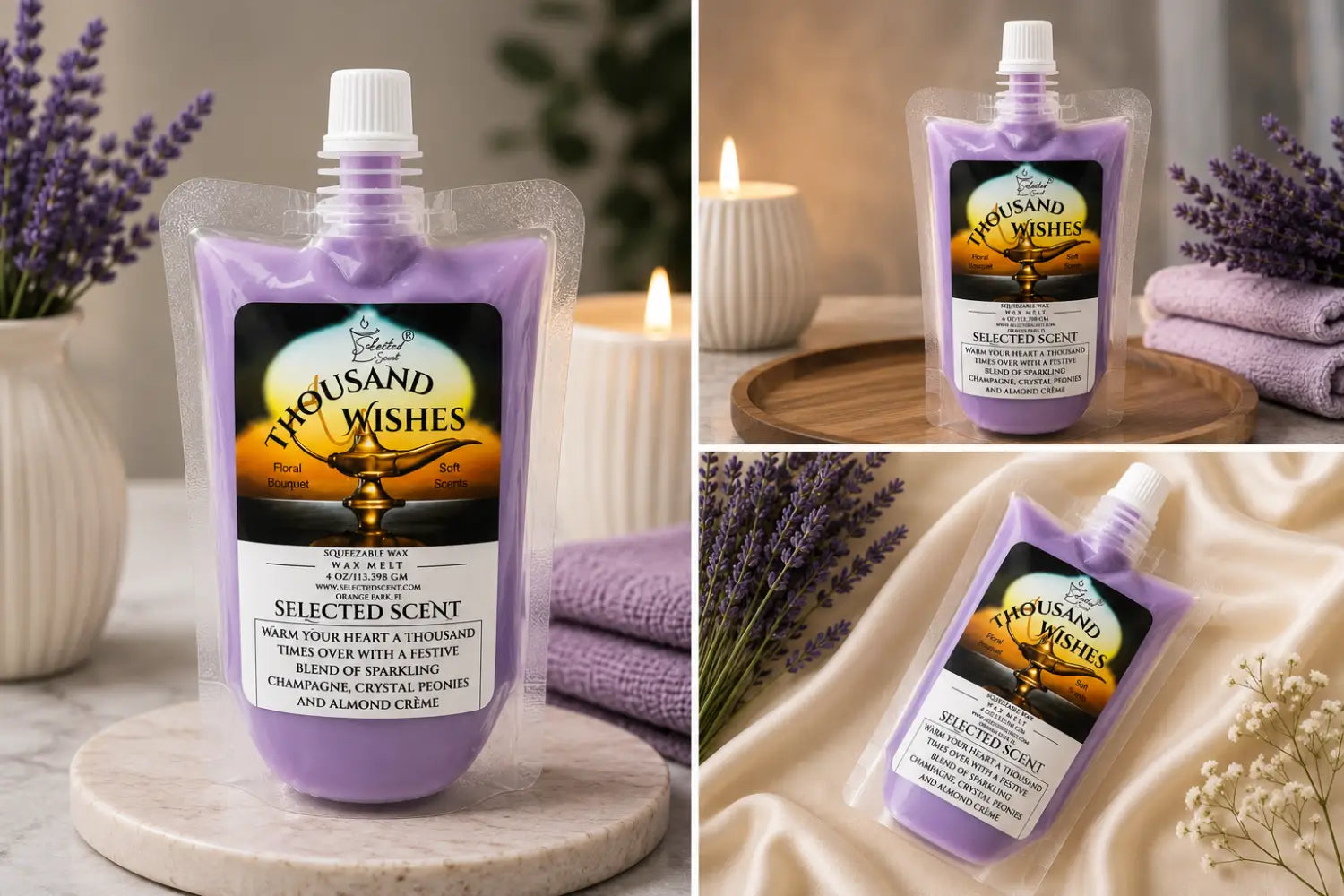 A thousand wishes squeezable wax melt