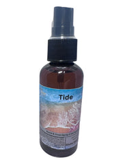 Selected Scent Tide natural fresh room spray for home with ocean-inspired scent in brown spray bottle