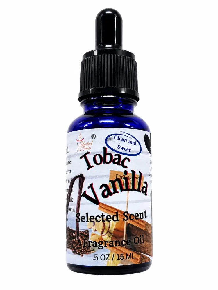 Tobac vanilla 100% fragrance oil – rich tobacco & warm home by selected scent