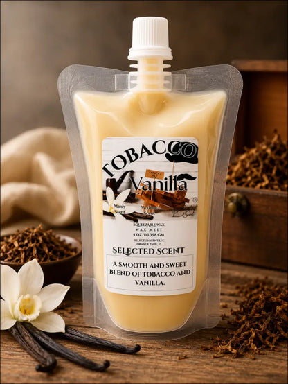 Tobac vanilla scented squeezable wax melts for warmers