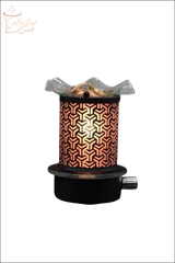 Selected Scent Electric Decorative Warmer with intricate geometric pattern and glass top