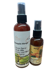 Selected Scent Pineapple Mango room spray and body mist set Tropical Oasis For Home