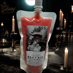 Selected Scent Vampire Blood candle wax pouch with fruity strawberry and jasmine notes Fall Seasonal Favorites