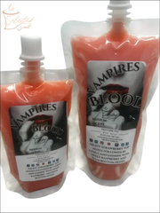 Selected Scent Vampires Blood medium scent liquid in flexible pouches labeled Fall Seasonal Favorites