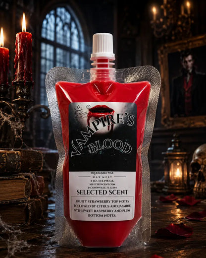 Vampires blood squeezable wax melts