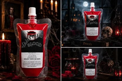 Vampires blood squeezable wax melts