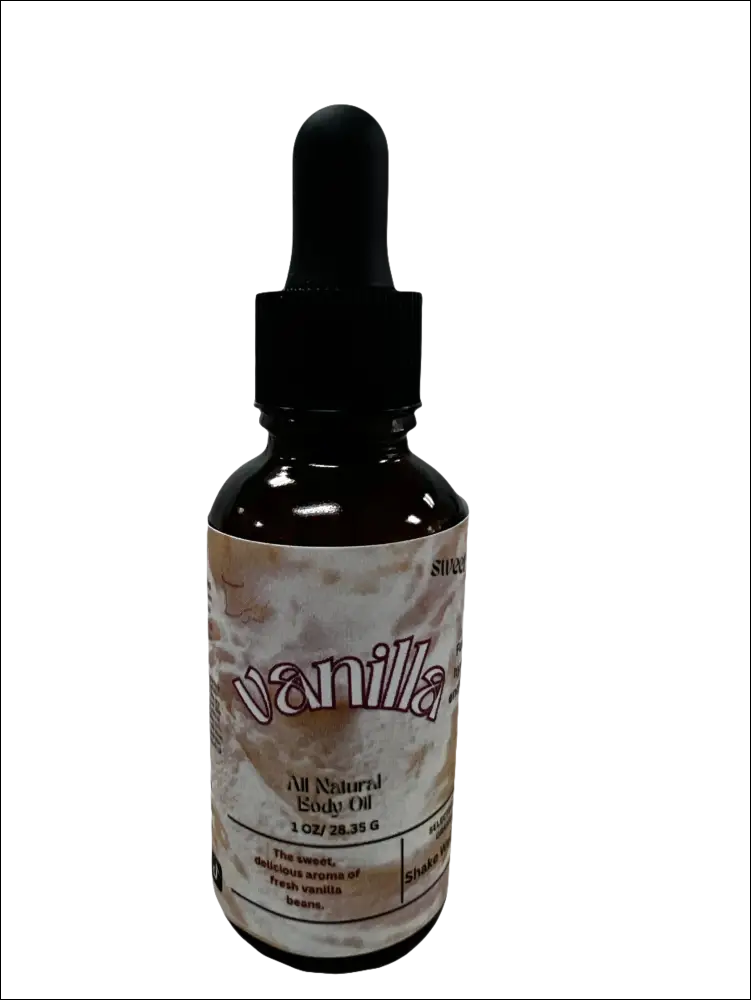 Vanilla body oil 1 oz hydrating and protecting