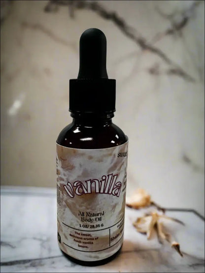 Vanilla body oil 1 oz hydrating and protecting