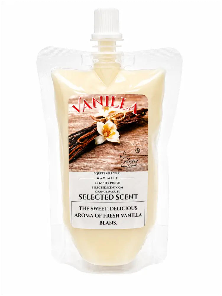 Vanilla squeezable wax melts long lasting home fragrance - 4 ounces