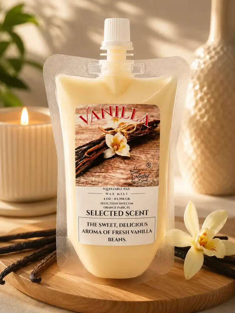 Vanilla squeezable wax melts long lasting home fragrance