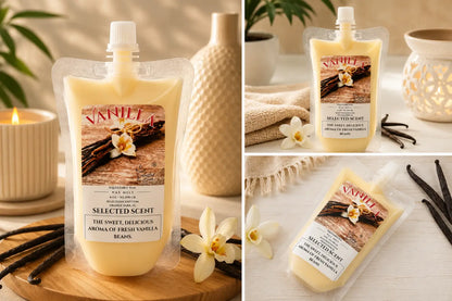 Vanilla squeezable wax melts long lasting home fragrance