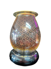 Selected Scent Electric Decorative Warmer with intricate geometric pattern and reflective glass design