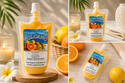 Volcano squeezable wax melt tropical scented melts