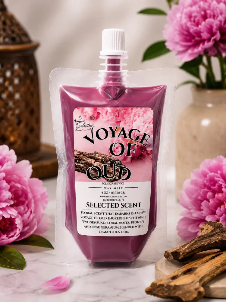Voyage of oud squeezable wax melt all natural melts