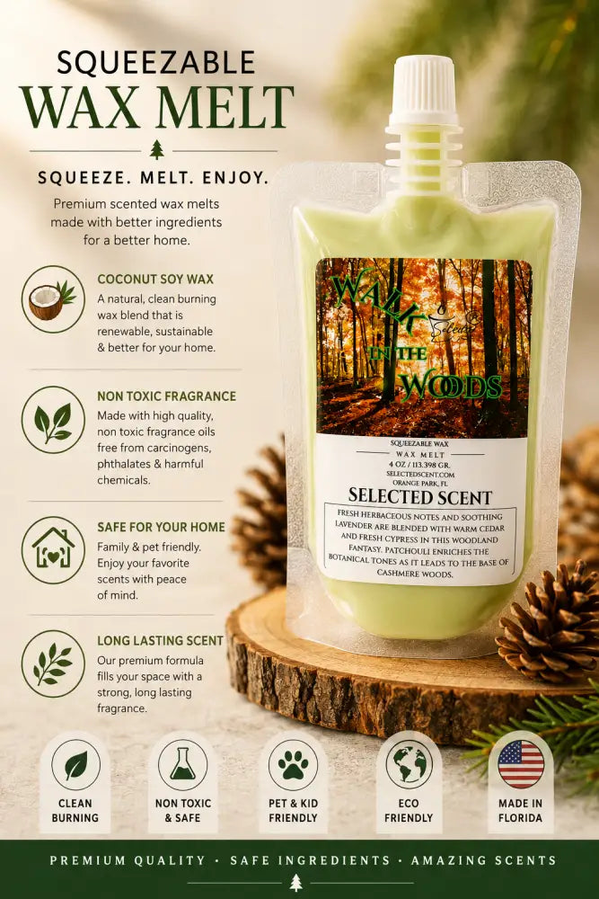 Walk in the woods squeezable wax melt