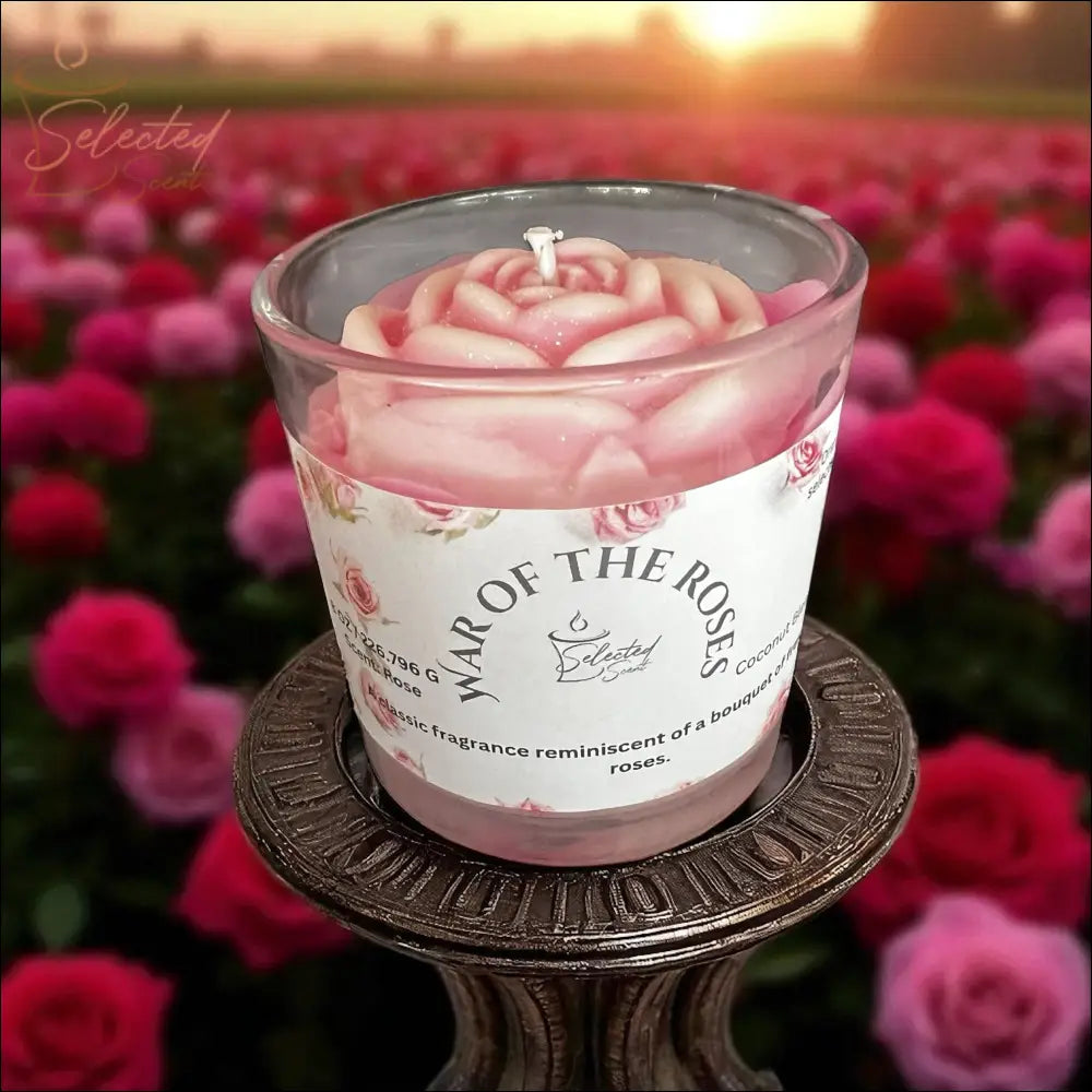 War Of The Roses 8 Oz Specialty Candle Sculpted And Designer