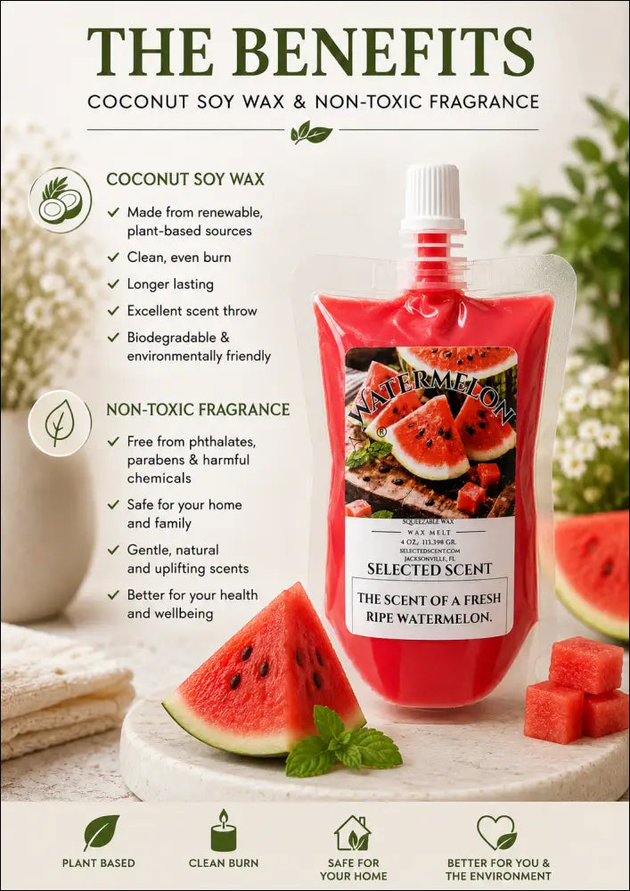 Watermelon squeezable wax melt