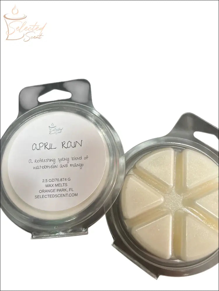 Wax Melts Stronger Fragrance Utilizing Coconut Wax Blend April Rain